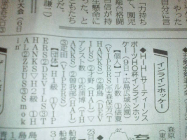 ���̉摜�̒��쌠��
Hiroshima Inline Hockey League(HIHL)�ɂ���܂��B�摜�f�[�^�̖��f�]�p�͌ł����f��\���グ�܂��B